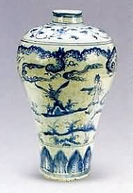 明代空白期青花瓷器